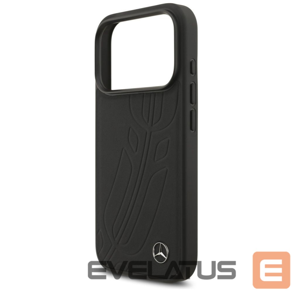 Other goods Mercedes-Benz Mercedes Leather Large Laurel Leave MagSafe Case for iPhone 17 Pro - Black