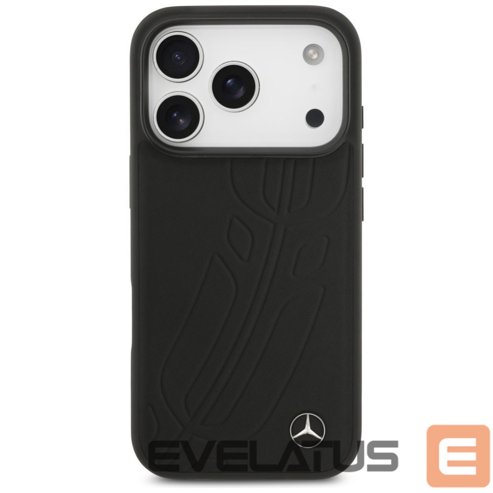 Other goods Mercedes-Benz Mercedes Leather Large Laurel Leave MagSafe Case for iPhone 17 Pro - Black