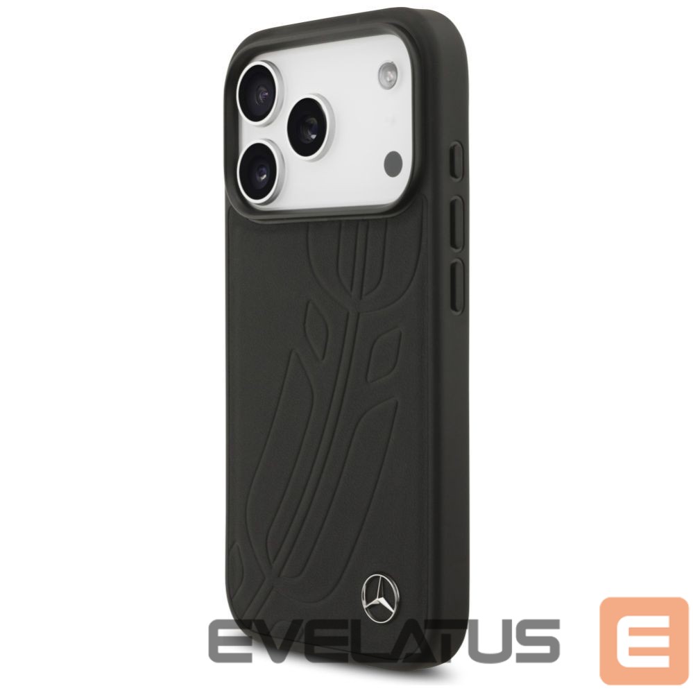 Other goods Mercedes-Benz Mercedes Leather Large Laurel Leave MagSafe Case for iPhone 17 Pro - Black