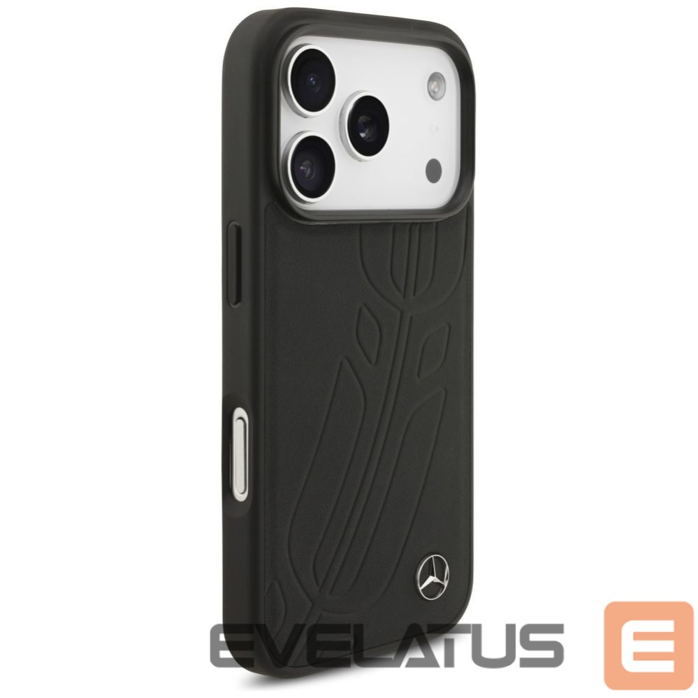 Other goods Mercedes-Benz Mercedes Leather Large Laurel Leave MagSafe Case for iPhone 17 Pro - Black