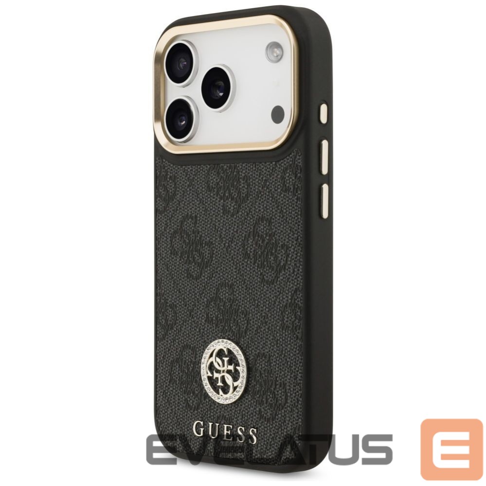 Other goods Guess Guess 4G Strass Logo & Big Strap Metal Buttons MagSafe Case for iPhone 17 Pro - Black