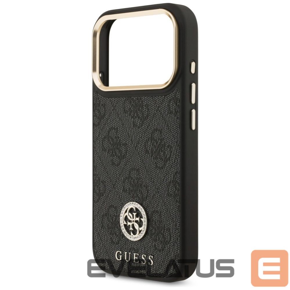 Other goods Guess Guess 4G Strass Logo & Big Strap Metal Buttons MagSafe Case for iPhone 17 Pro - Black