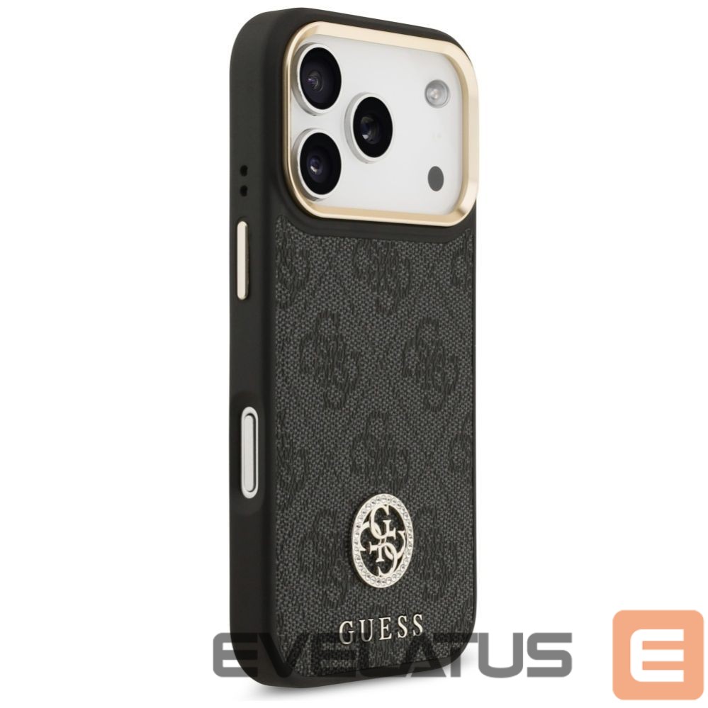 Other goods Guess Guess 4G Strass Logo & Big Strap Metal Buttons MagSafe Case for iPhone 17 Pro - Black