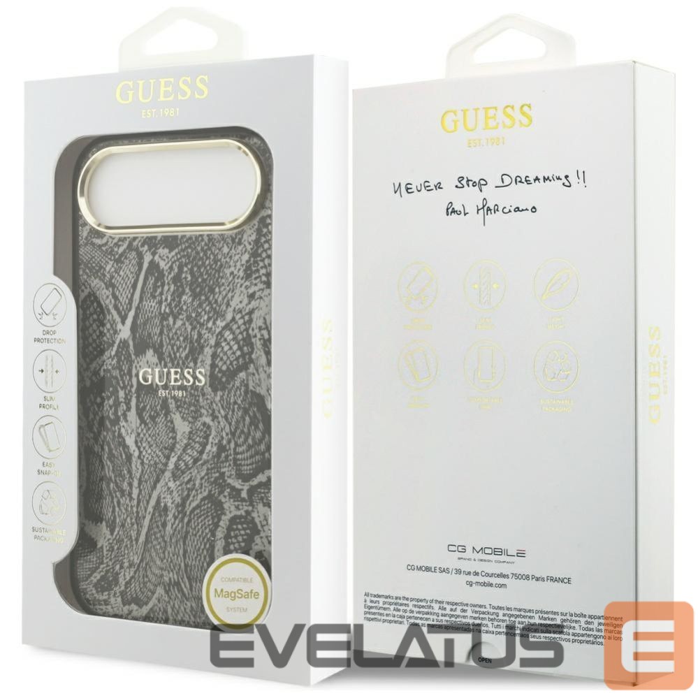 Other goods Guess Guess Python Pattern MagSafe Case for iPhone Air - Black