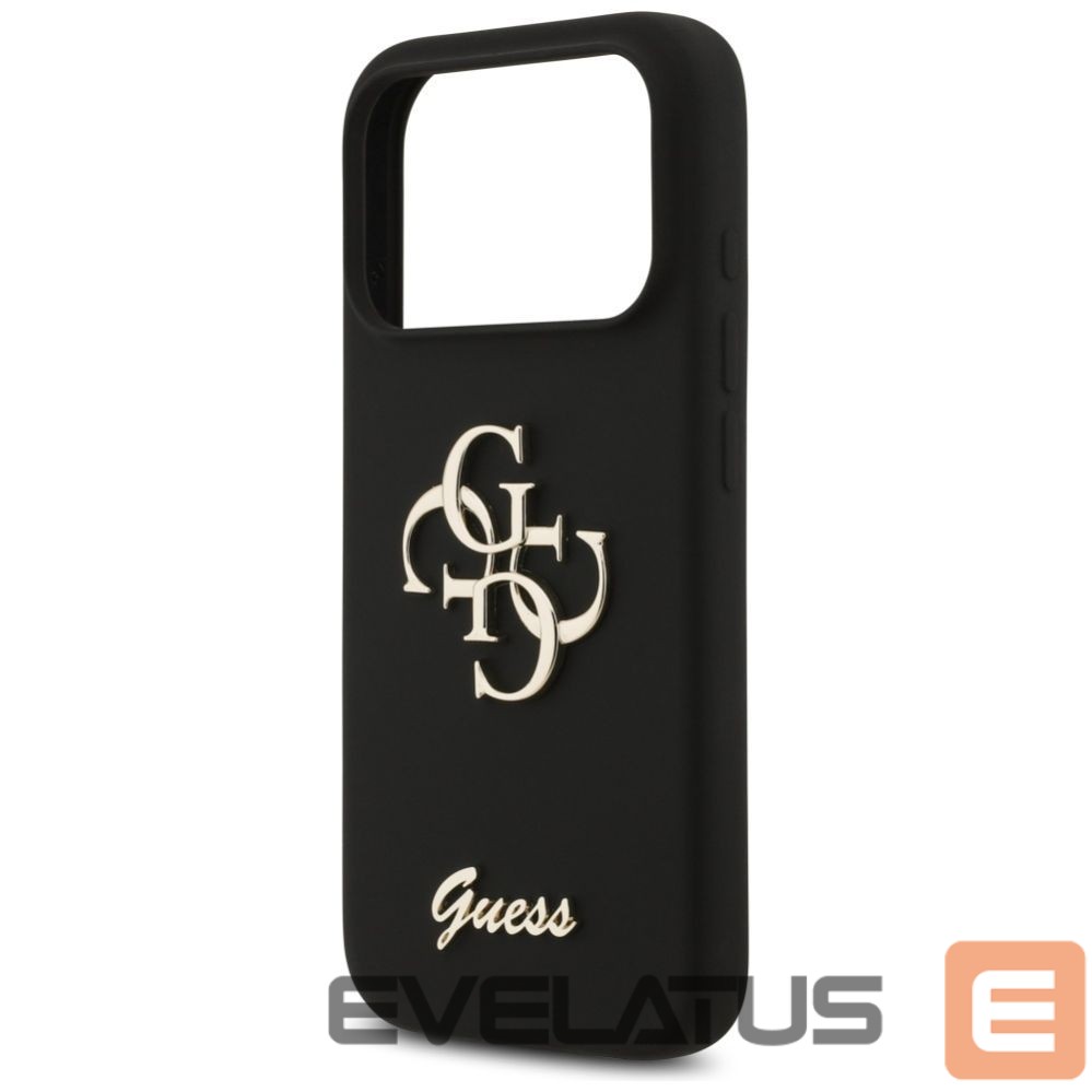 Other goods Guess Guess Silicone Big 4G Script Case for iPhone 17 Pro - Black