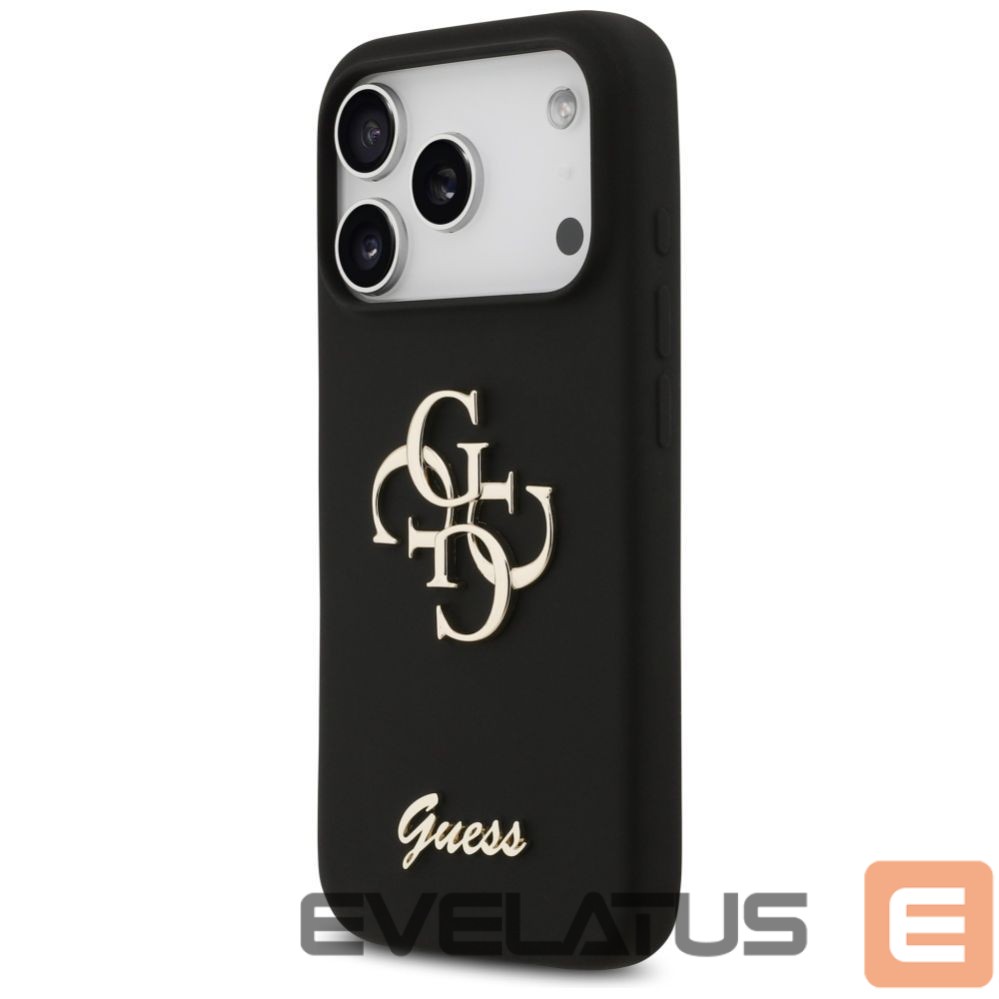 Other goods Guess Guess Silicone Big 4G Script Case for iPhone 17 Pro - Black