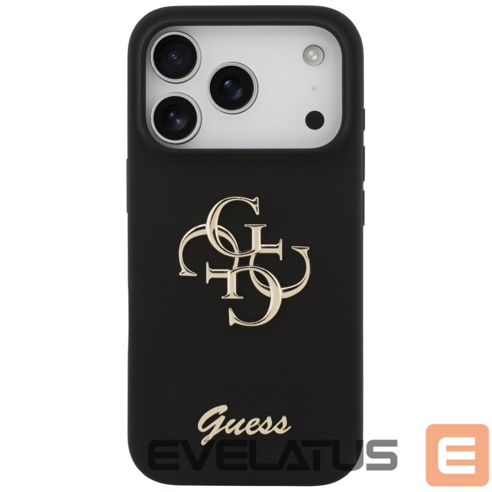 Other goods Guess Guess Silicone Big 4G Script Case for iPhone 17 Pro - Black