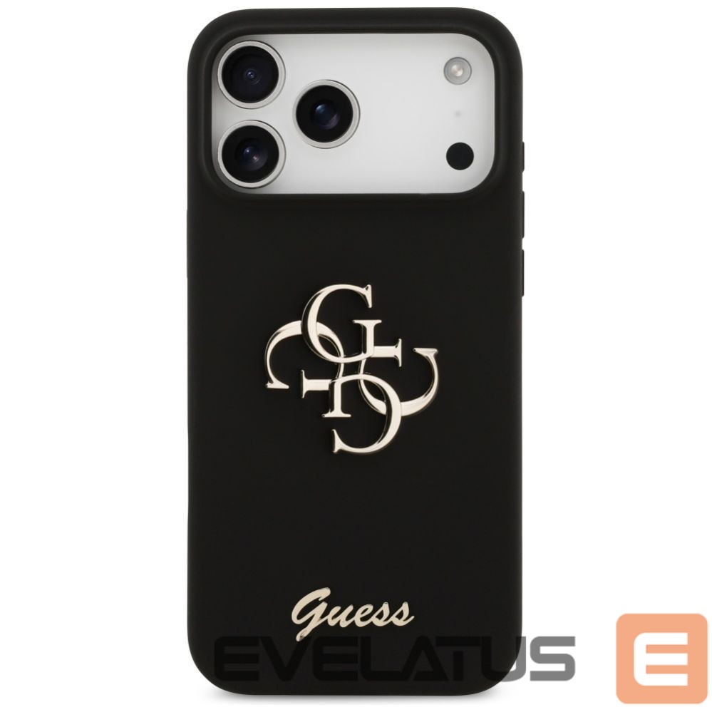 Other goods Guess Guess Silicone Big 4G Script Case for iPhone 17 Pro Max - Black