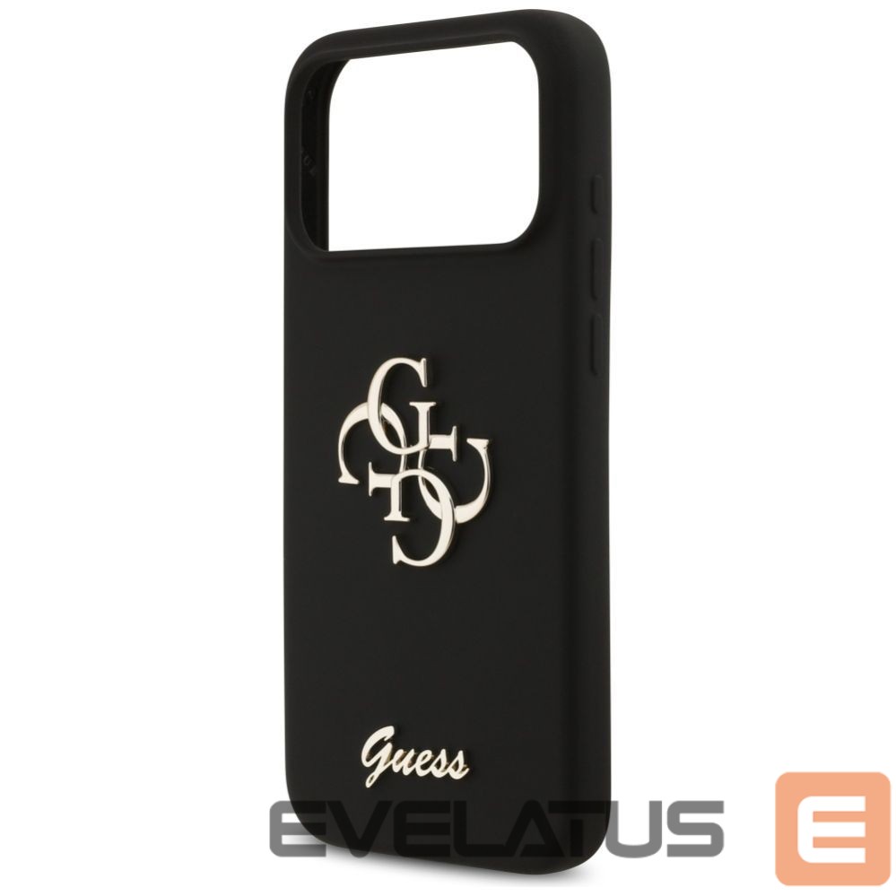 Other goods Guess Guess Silicone Big 4G Script Case for iPhone 17 Pro Max - Black