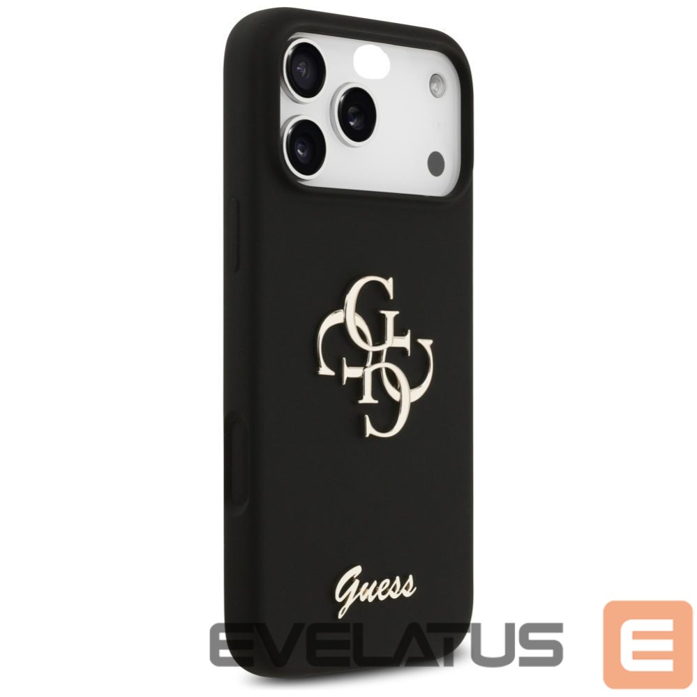 Other goods Guess Guess Silicone Big 4G Script Case for iPhone 17 Pro Max - Black