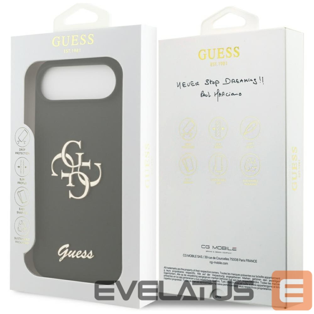 Other goods Guess Guess Silicone Big 4G Script case for iPhone Air - black