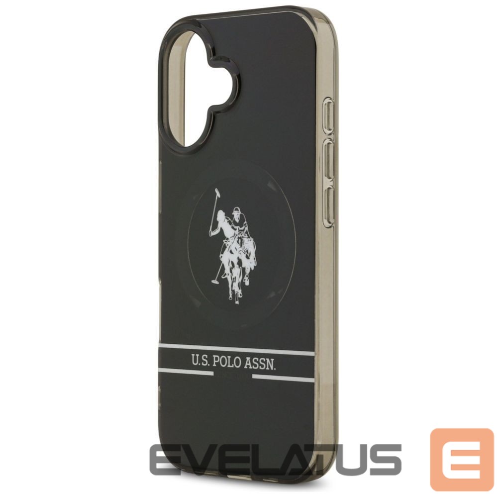 Other goods U.S. Polo PU US Polo DH and Bottom Stripe Logo MagSafe iPhone 17 Case - Black