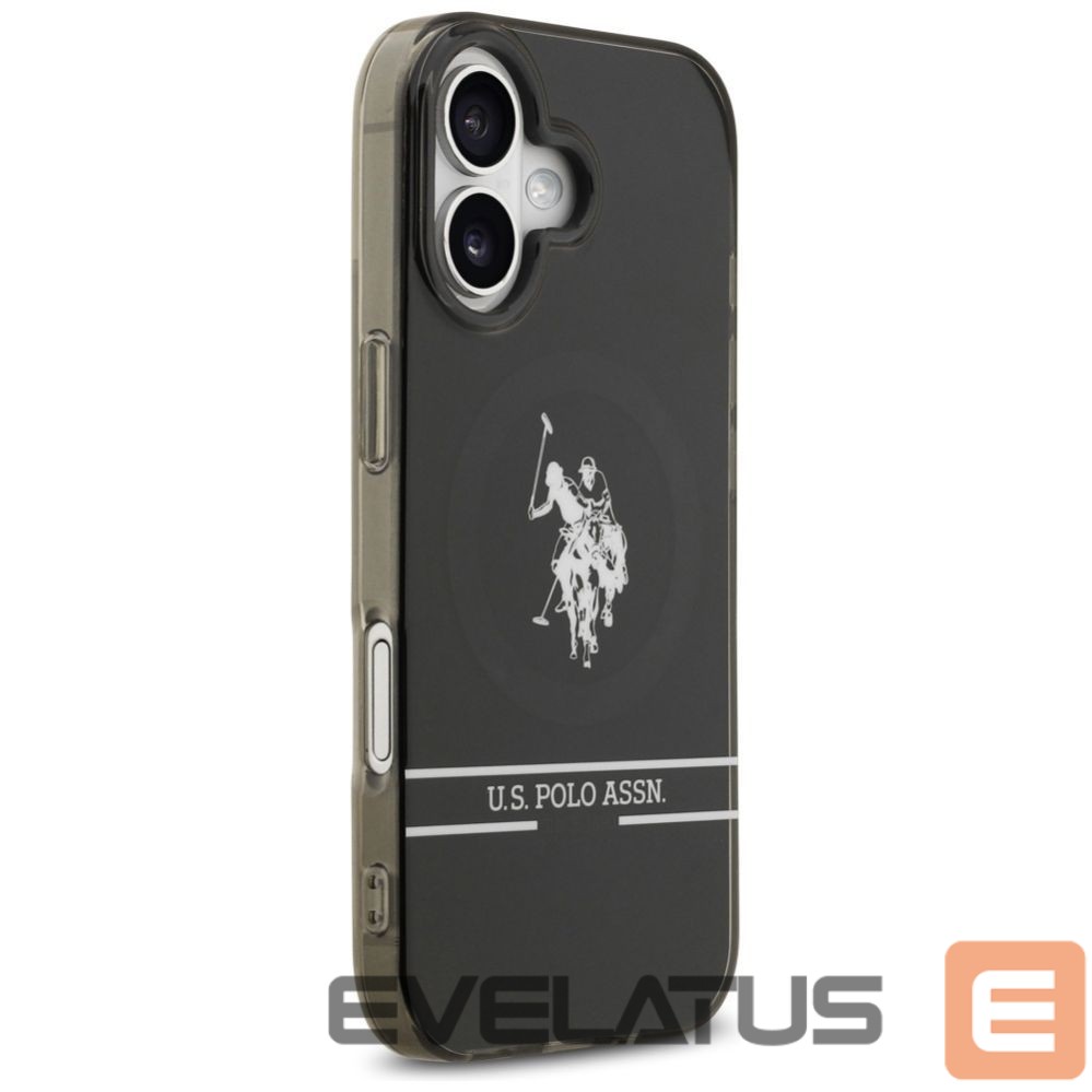 Other goods U.S. Polo PU US Polo DH and Bottom Stripe Logo MagSafe iPhone 17 Case - Black