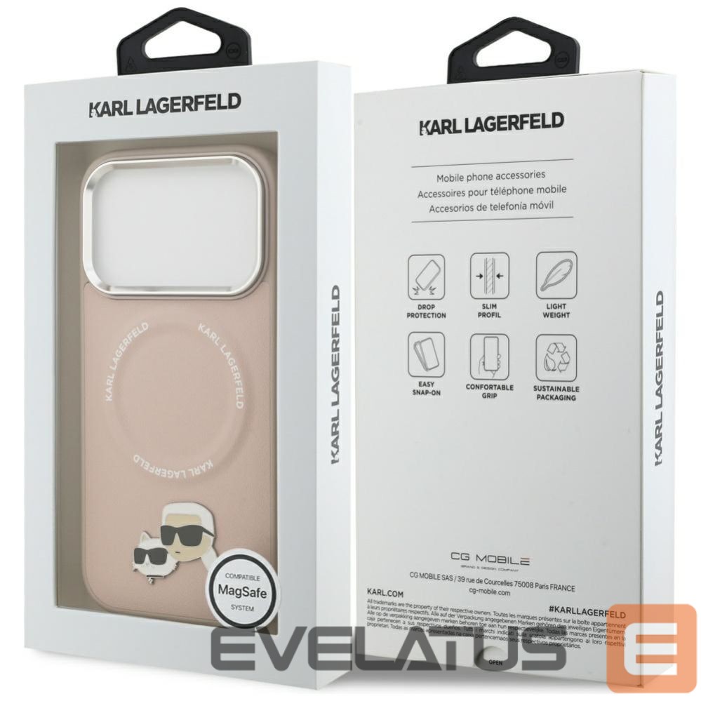 Other goods Karl Lagerfeld Karl Lagerfeld Karl & Choupette Pins MagSafe Case for iPhone 17 Pro - Pink