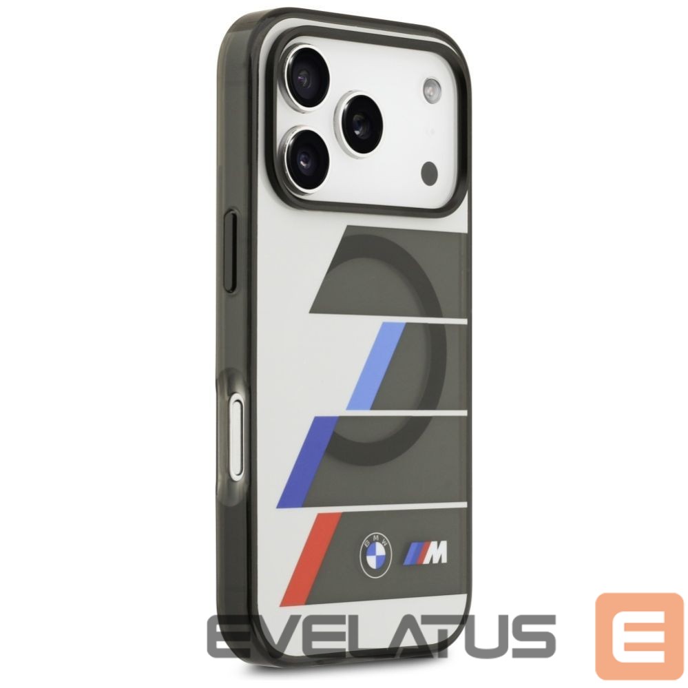 Other goods BMW BMW M IML Metal Buttons Tricolor Lines MagSafe Case for iPhone 17 Pro - Gray
