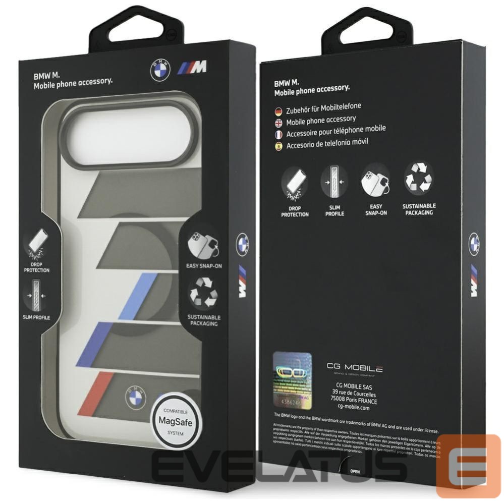 Other goods BMW BMW M IML Metal Buttons Tricolor Lines MagSafe Case for iPhone Air - Gray