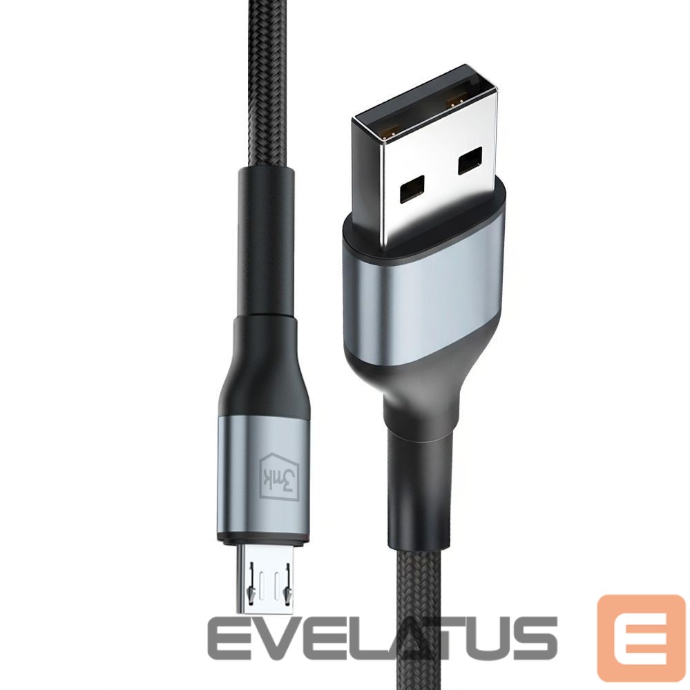 Other goods 3MK 3mk Hyper Cable N-SERIES USB-A / MicroUSB 1m 5V/2.4A 12W / black