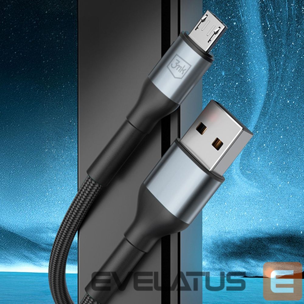 Other goods 3MK 3mk Hyper Cable N-SERIES USB-A / MicroUSB 1m 5V/2.4A 12W / black