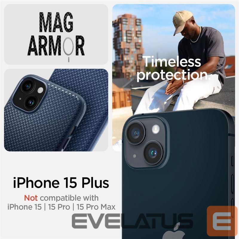 Other goods Spigen Spigen Mag Armor Case with MagSafe for iPhone 15 Plus - Blue