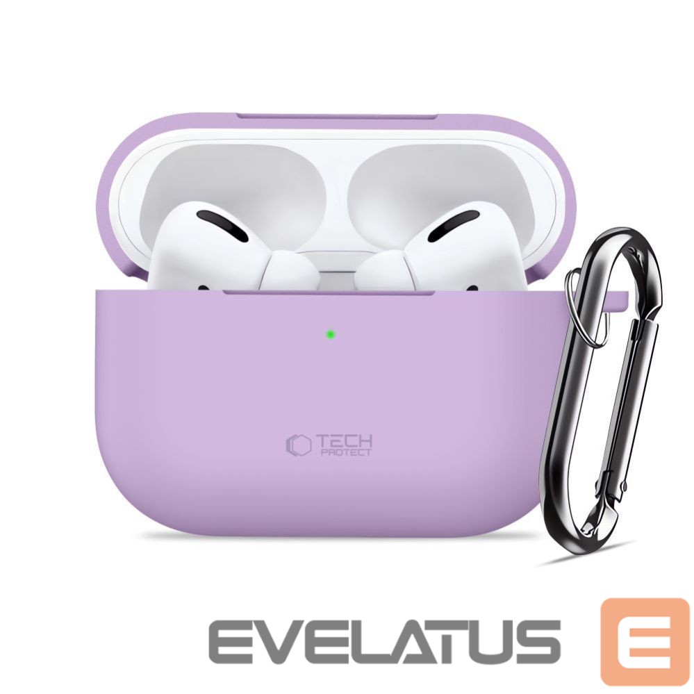 Other goods Tech-Protect Tech-Protect Silicone Hook Case for AirPods Pro - Purple