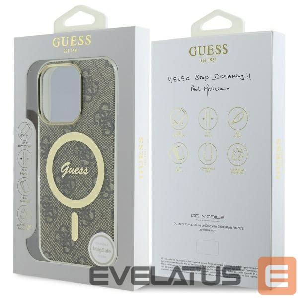 Other goods Guess Guess IML 4G MagSafe Case for iPhone 16 Pro Max - Brown
