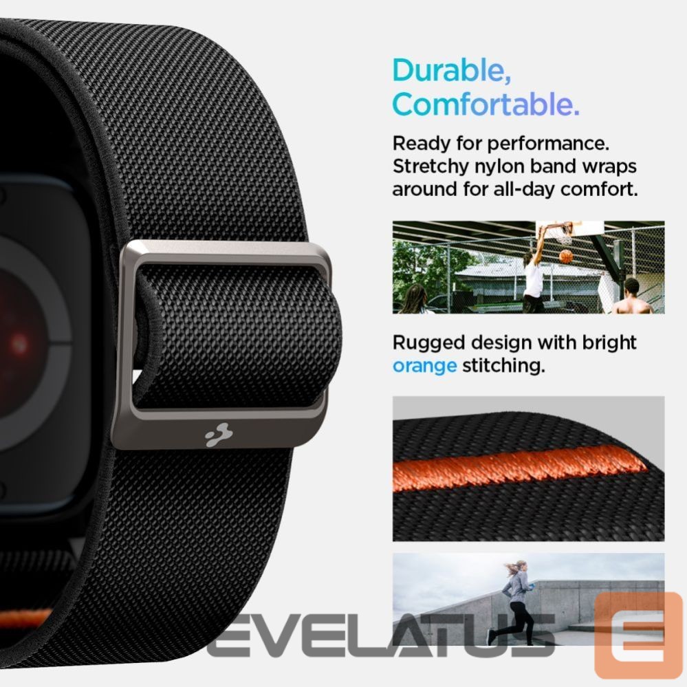 Other goods Spigen Spigen Lite Fit "PRO" Strap for Apple Watch 10 42mm - Black