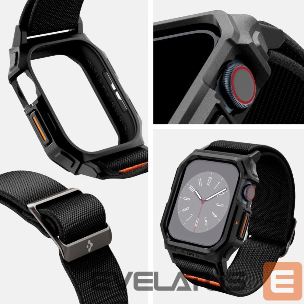 Other goods Spigen Spigen Lite Fit "PRO" Strap for Apple Watch 10 42mm - Black