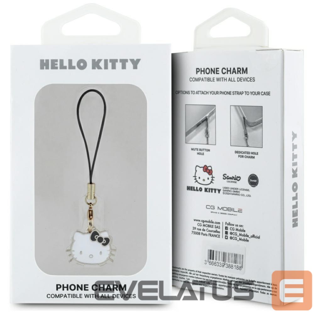 Other goods Hello Kitty Hello Kitty Charm Kitty Head Pendant - Black