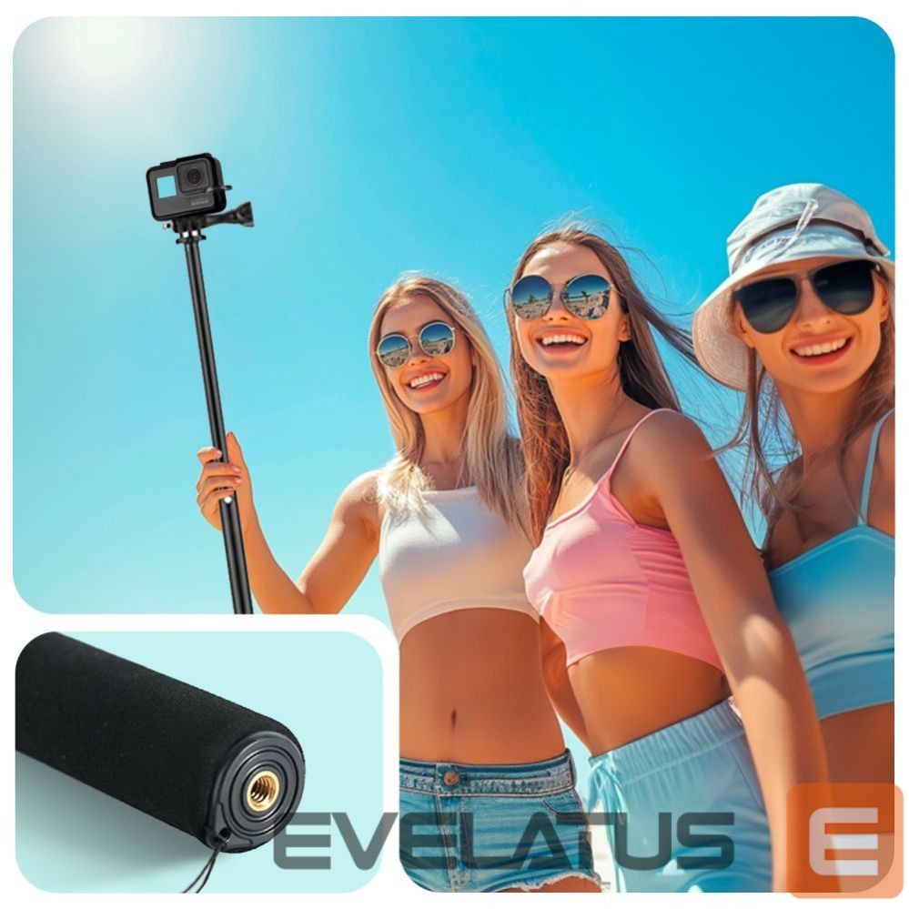 Other goods Tech-Protect Tech-Protect GA100 Monopad & Selfie Stick for GoPro / DJI - Black