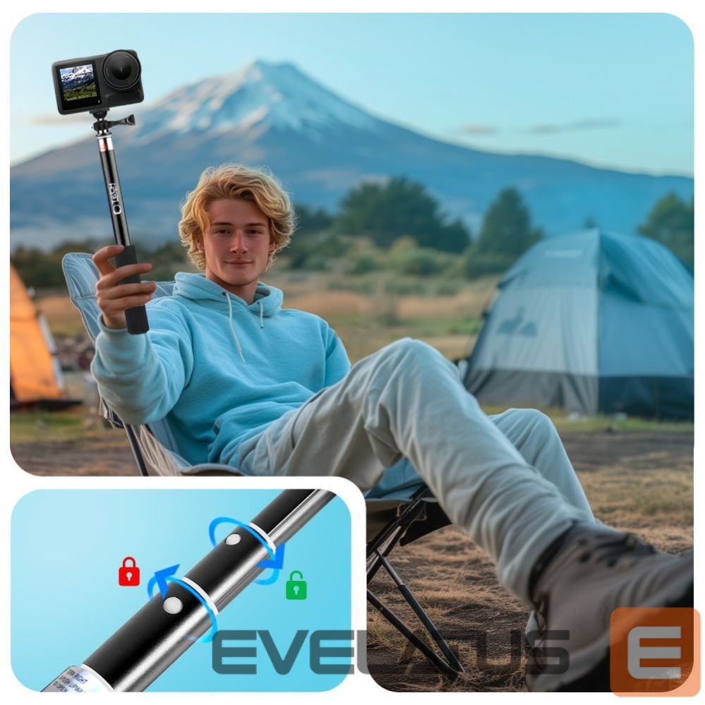 Other goods Tech-Protect Tech-Protect GA100 Monopad & Selfie Stick for GoPro / DJI - Black