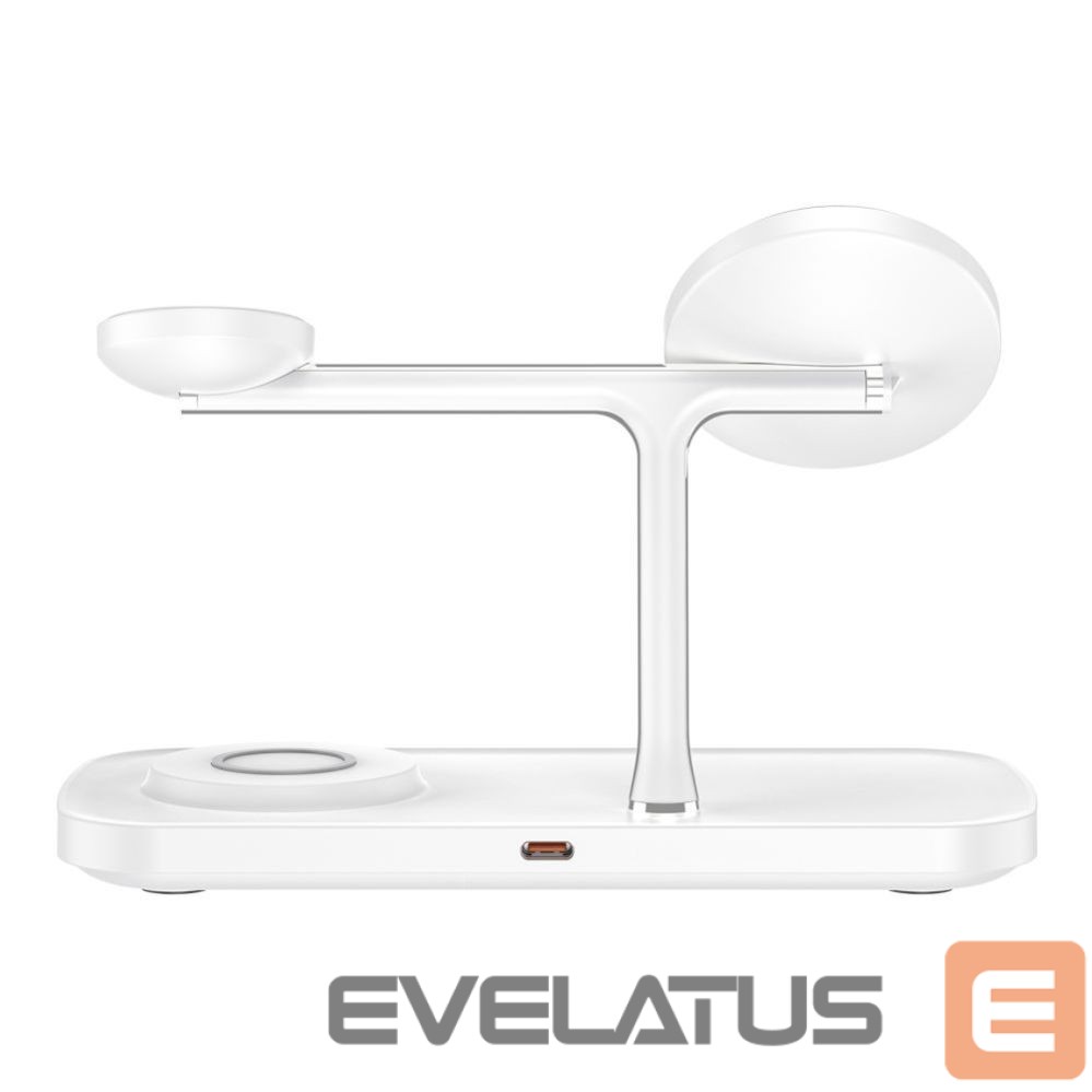 Other goods Tech-Protect Tech-Protect QI15W-A45 3in1 Wireless Charger with MagSafe for Apple Devices - White