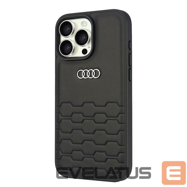 Other goods Audi Audi Synthetic Leather iPhone 16 Pro Max 6.9" black/black hardcase AU-TPUPCIP16PM-GT/D2-BK