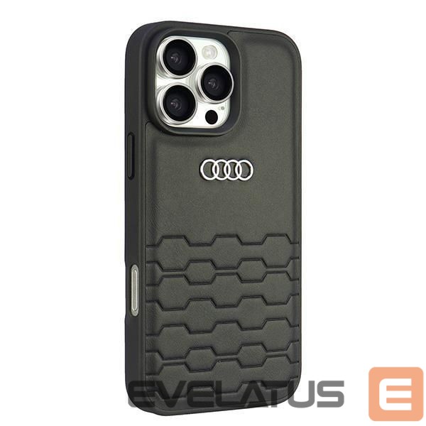 Other goods Audi Audi Synthetic Leather iPhone 16 Pro Max 6.9" black/black hardcase AU-TPUPCIP16PM-GT/D2-BK