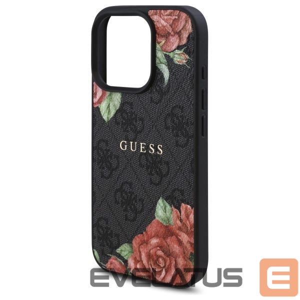 Other goods Guess Guess GUHMP16LP4ROPEMCK iPhone 16 Pro 6.3" black/black hardcase 4G Flowers Print MagSafe