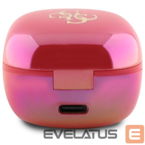 Other goods Guess Guess Bluetooth headphones GUTWSJ144ESF TWS + docking station fuchsia/fuschia Iridescent 4G Printed Logo