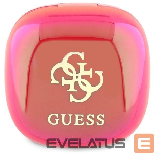 Other goods Guess Guess Bluetooth headphones GUTWSJ144ESF TWS + docking station fuchsia/fuschia Iridescent 4G Printed Logo