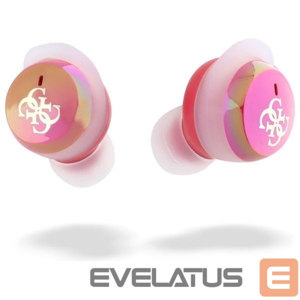 Other goods Guess Guess Bluetooth headphones GUTWSJ144ESF TWS + docking station fuchsia/fuschia Iridescent 4G Printed Logo