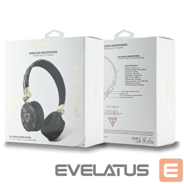 Other goods Guess Guess Bluetooth ENC GUBH70E4PTMK on-ear headphones black/black 4G Triangle Round Shape