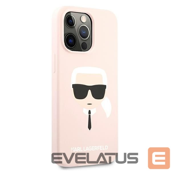 Other goods Karl Lagerfeld Karl Lagerfeld Silicone Karl`s Head Case for iPhone 13 Pro / 13 6.1" - Light Pink