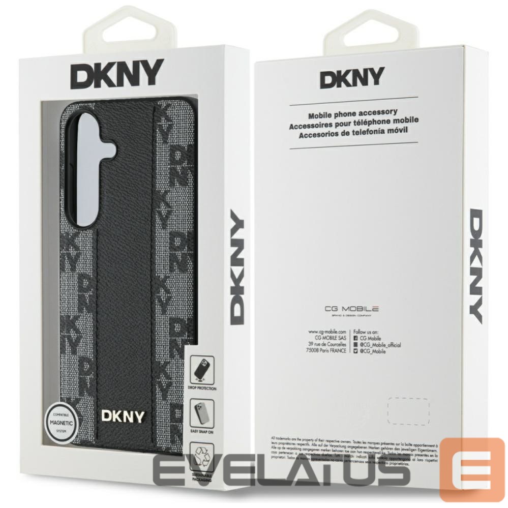 Other goods DKNY DKNY Leather Checkered Pattern MagSafe Case for Samsung Galaxy S25 Black