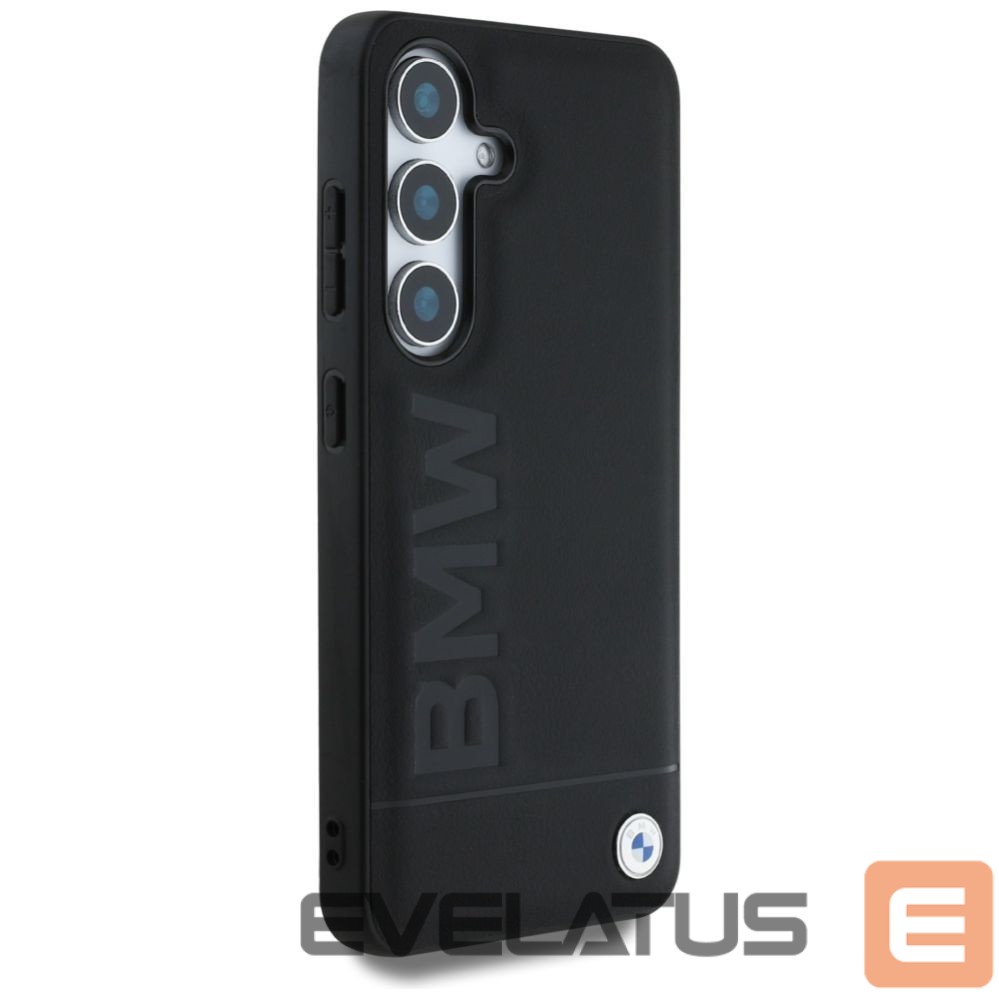 Other goods BMW BMW Leather Big Wordmark Case for Samsung Galaxy S25 - Black