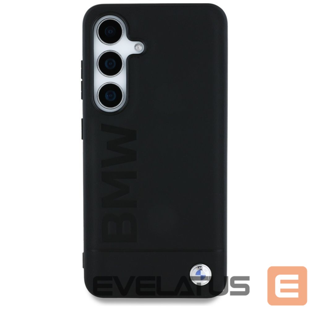 Other goods BMW BMW Leather Big Wordmark Case for Samsung Galaxy S25 - Black