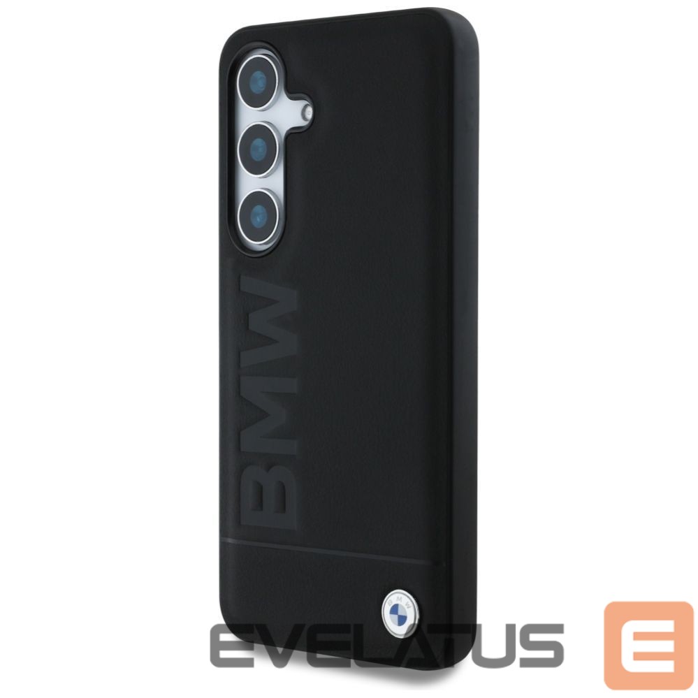 Other goods BMW BMW Leather Big Wordmark Case for Samsung Galaxy S25 - Black