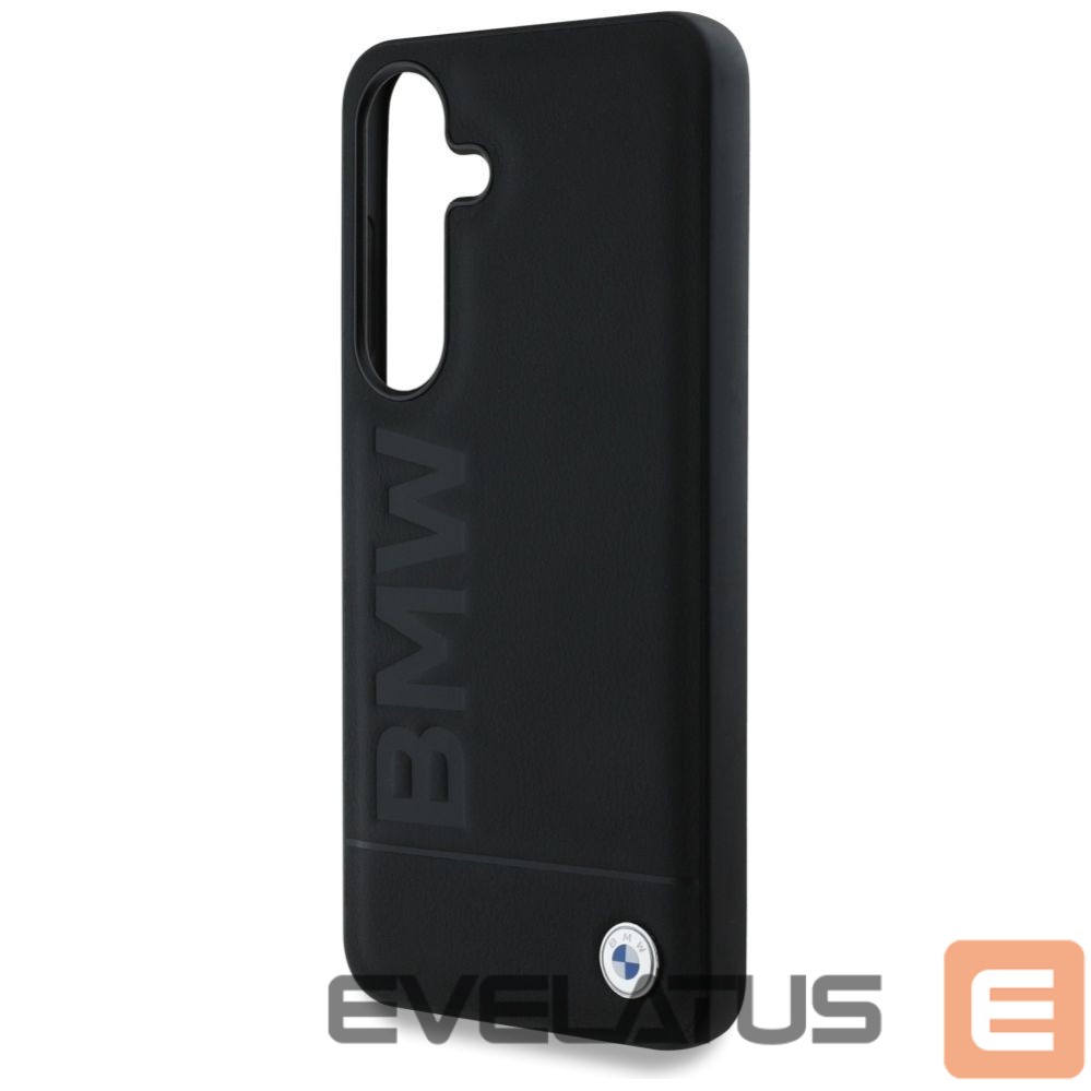 Other goods BMW BMW Leather Big Wordmark Case for Samsung Galaxy S25 - Black