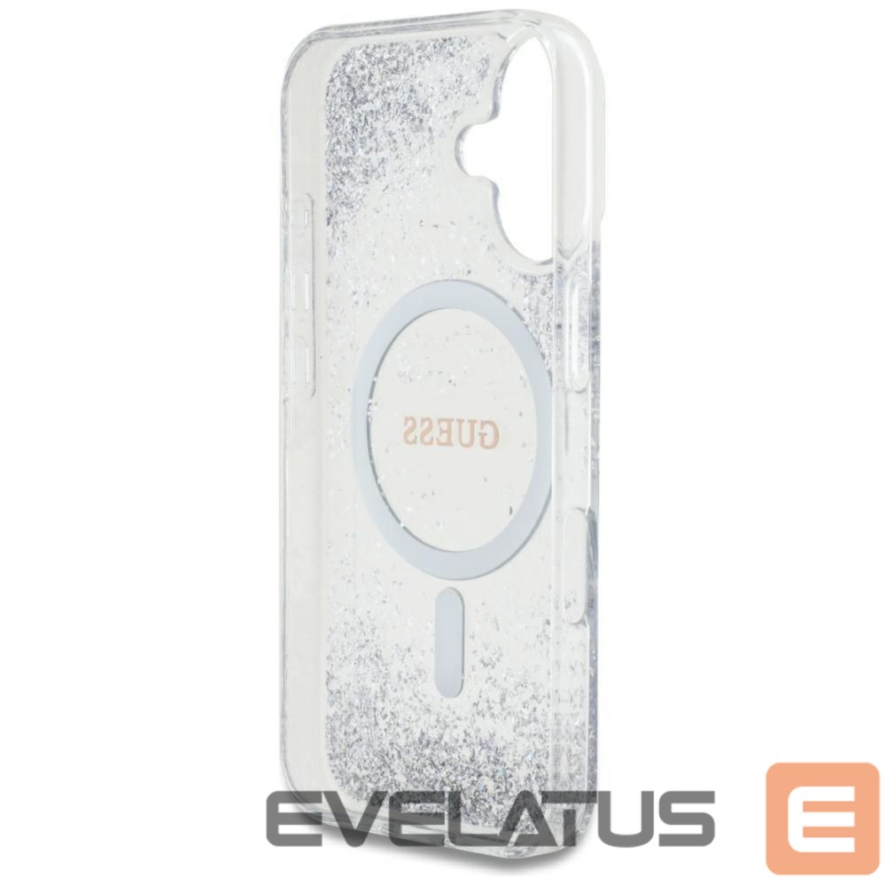 Other goods Guess Guess HC Resin Bottom Glitter MagSafe case for iPhone 16 - silver
