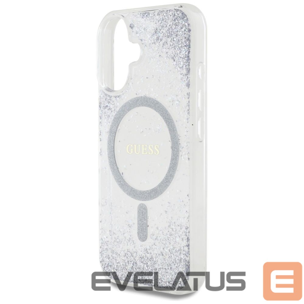 Other goods Guess Guess HC Resin Bottom Glitter MagSafe case for iPhone 16 - silver