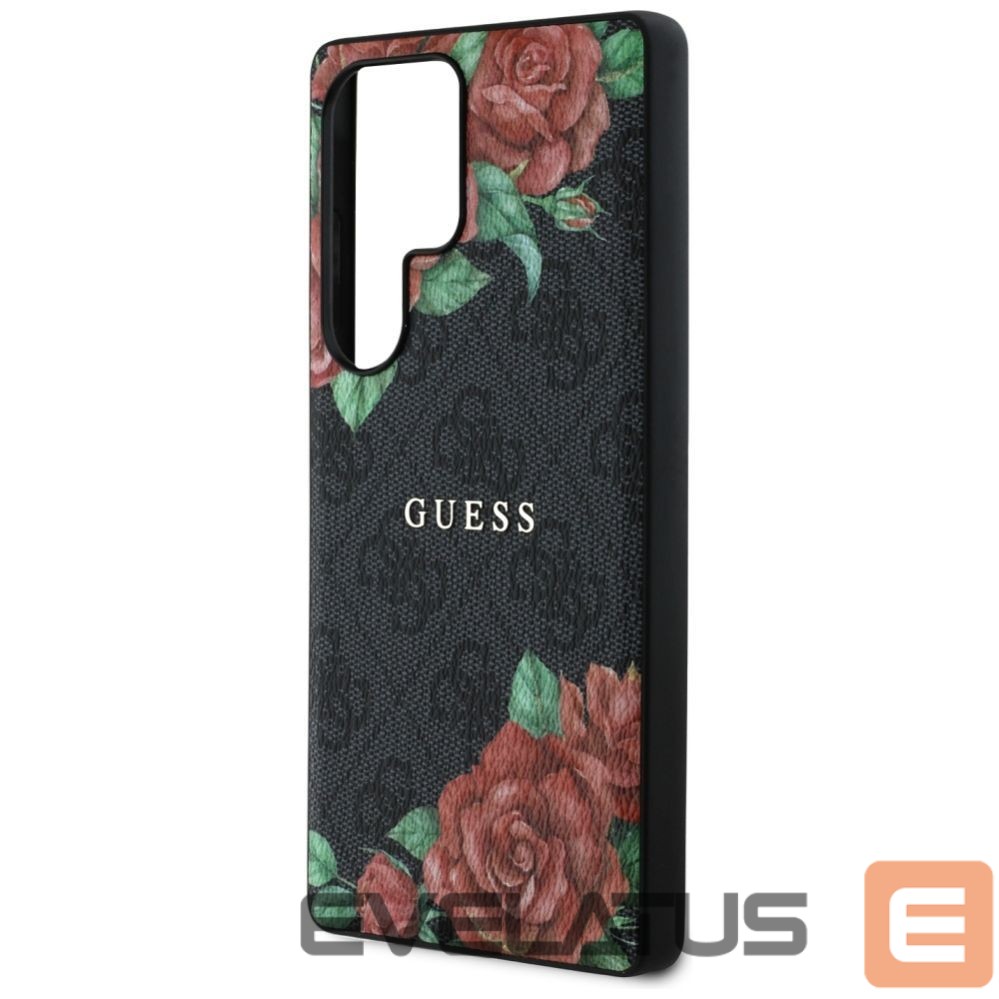 Other goods Guess Guess Leather 4G Flowers Print Metal Classic Logo MagSafe Case for Samsung Galaxy S25 Ultra - Black
