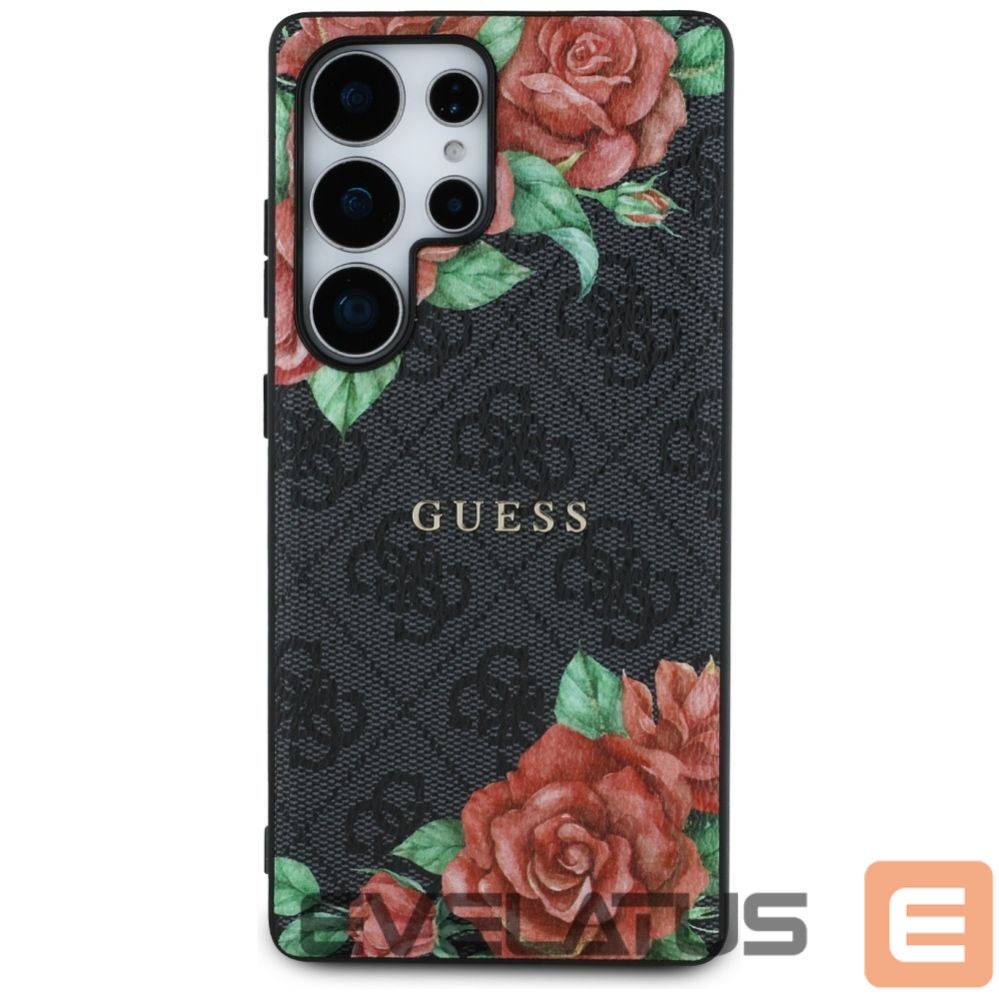 Other goods Guess Guess Leather 4G Flowers Print Metal Classic Logo MagSafe Case for Samsung Galaxy S25 Ultra - Black