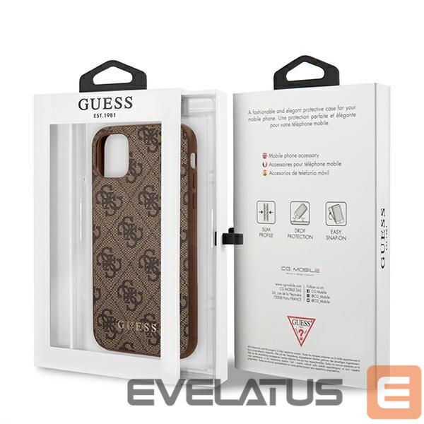 Other goods Guess Guess 4G Metal Gold Logo Case for iPhone 11 / Xr 6.1" - Brown