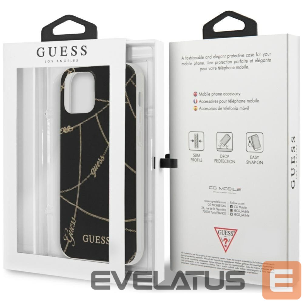 Other goods Guess Guess Gold Chain Collection iPhone 12 Pro Max 6.7" Case - Black